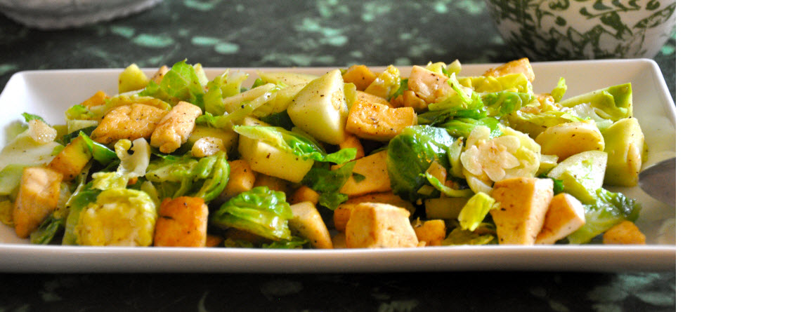 Paying Attention to The Universe, Best Friends and Ordinary Vegan’s Brussel Sprouts, Apple & Tofu Delight