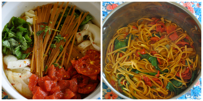 one pot veggie pasta