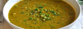 Split pea and green pea soup